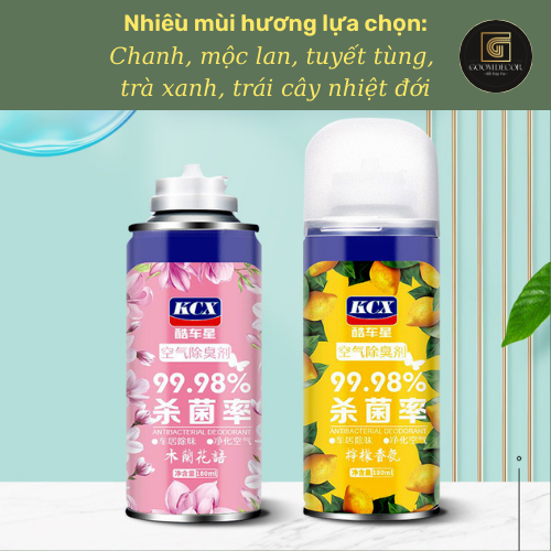 Chai Xịt Khử Mùi và Khử Trùng Máy Lạnh Ô Tô KCX làm sạch không khí vệ sinh điều hòa xe hơi