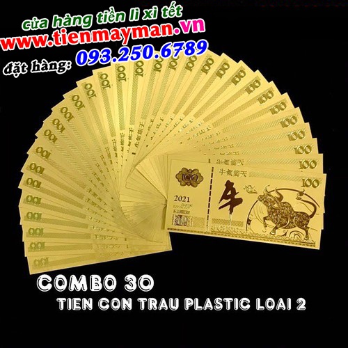 Tiền Lưu Niệm 100 Hình Con Ngựa Mạ Vàng Plastic
