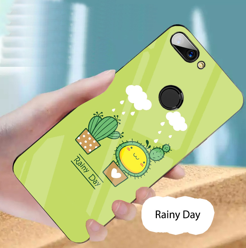 Ốp Xiaomi Mi 8 Lite mặt kính gương bóng