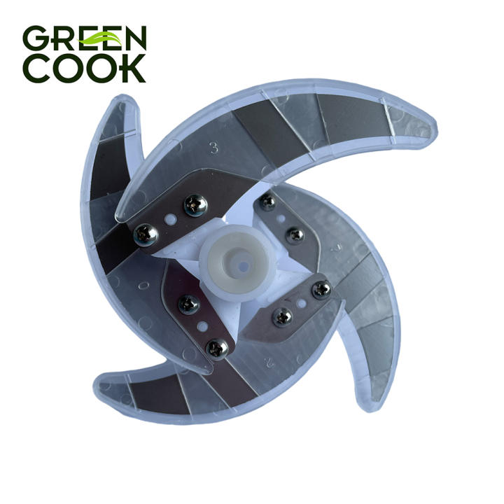 Máy xay đa năng Green Cook GCB-01 300W dung tích 2L cối thuỷ tinh 4 lưỡi cắt - Hình ảnh 4