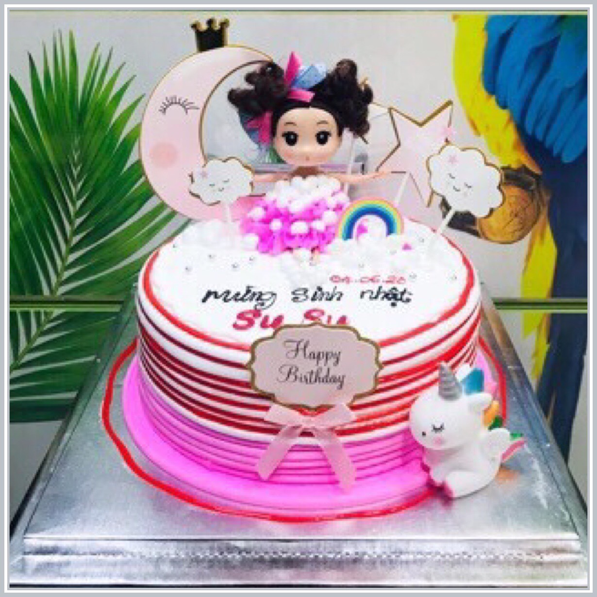 [HCM]Búp bê mini 18cm trang trí bánh kem