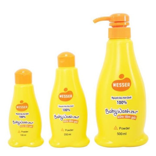 Sữa tắm gội Wesser 2in1 đủ mùi loại 200ml