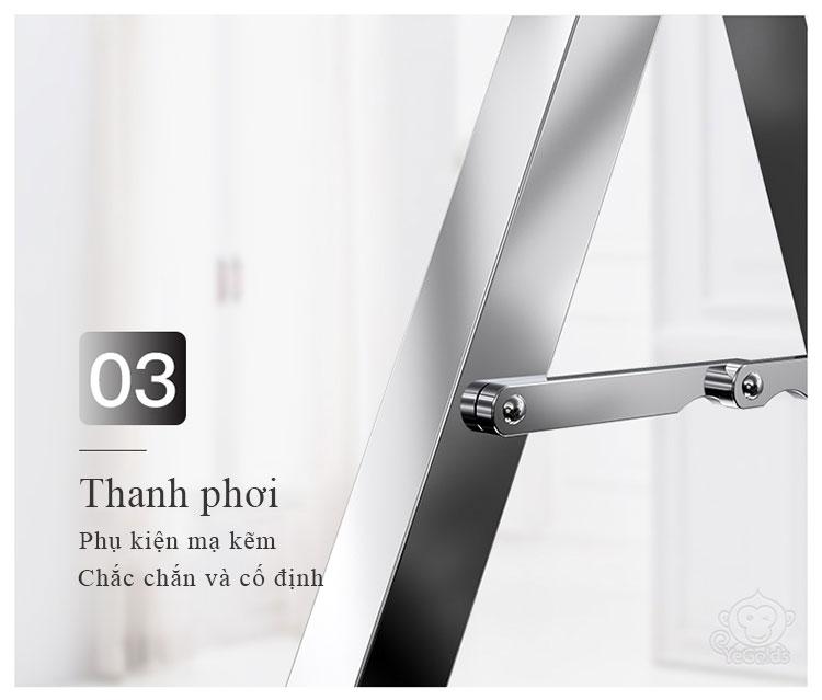 Sào Phơi Đồ X gấp Lớn 1,5-2,4m INOX - Worldmart