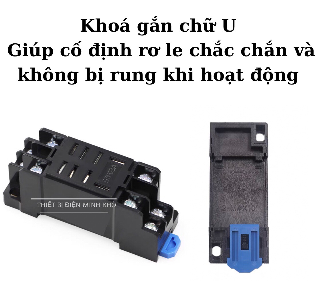 Đế rơ le timer thời gian, đế relay trung gian socket relay,, đế rơle