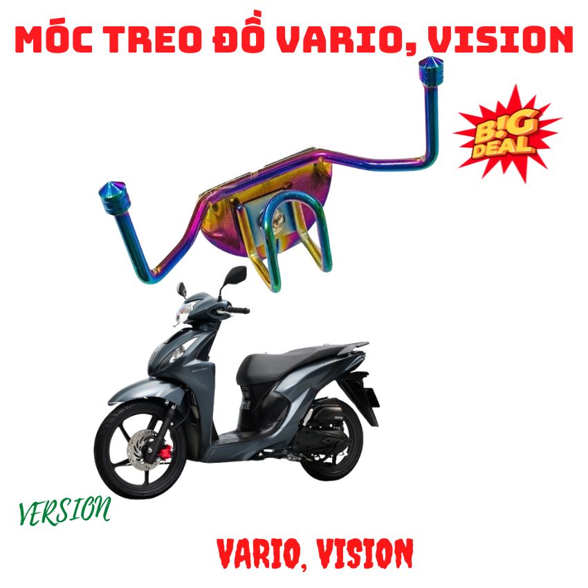 Móc treo đồ xe máy vision, vario mới