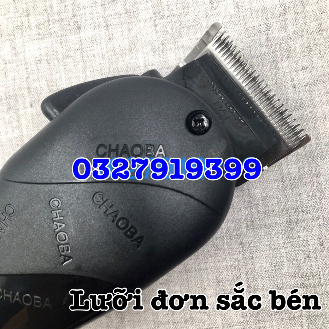 Chaoba Tông Đơ Cắt Tóc Cao Cấp CHAOBA 808B - Lưỡi Kép Titanium, Công Suất 10W, Thiết Kế Mạnh Mẽ, Vận Hành Êm Ái, Dễ Sử Dụng Cho Thợ Tóc Chuyên Nghiệp