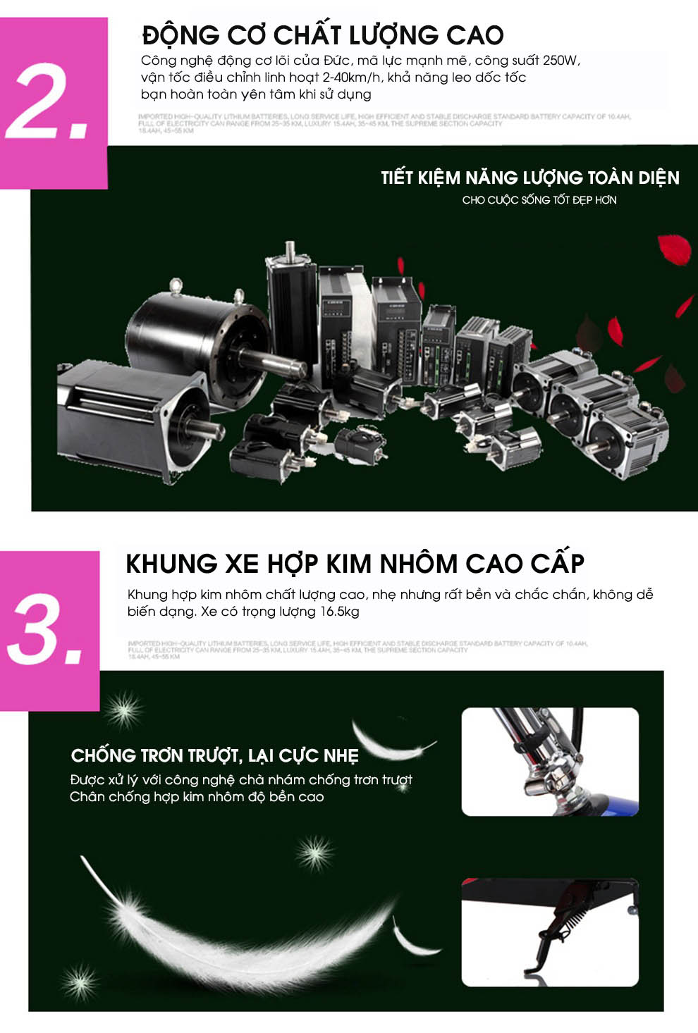 Xe Điện Gấp Gọn Mini E-SCOOTER (Ác Quy 24V-12A/ Có Giảm Sóc Trước/ Tặng Ghế Em Bé)