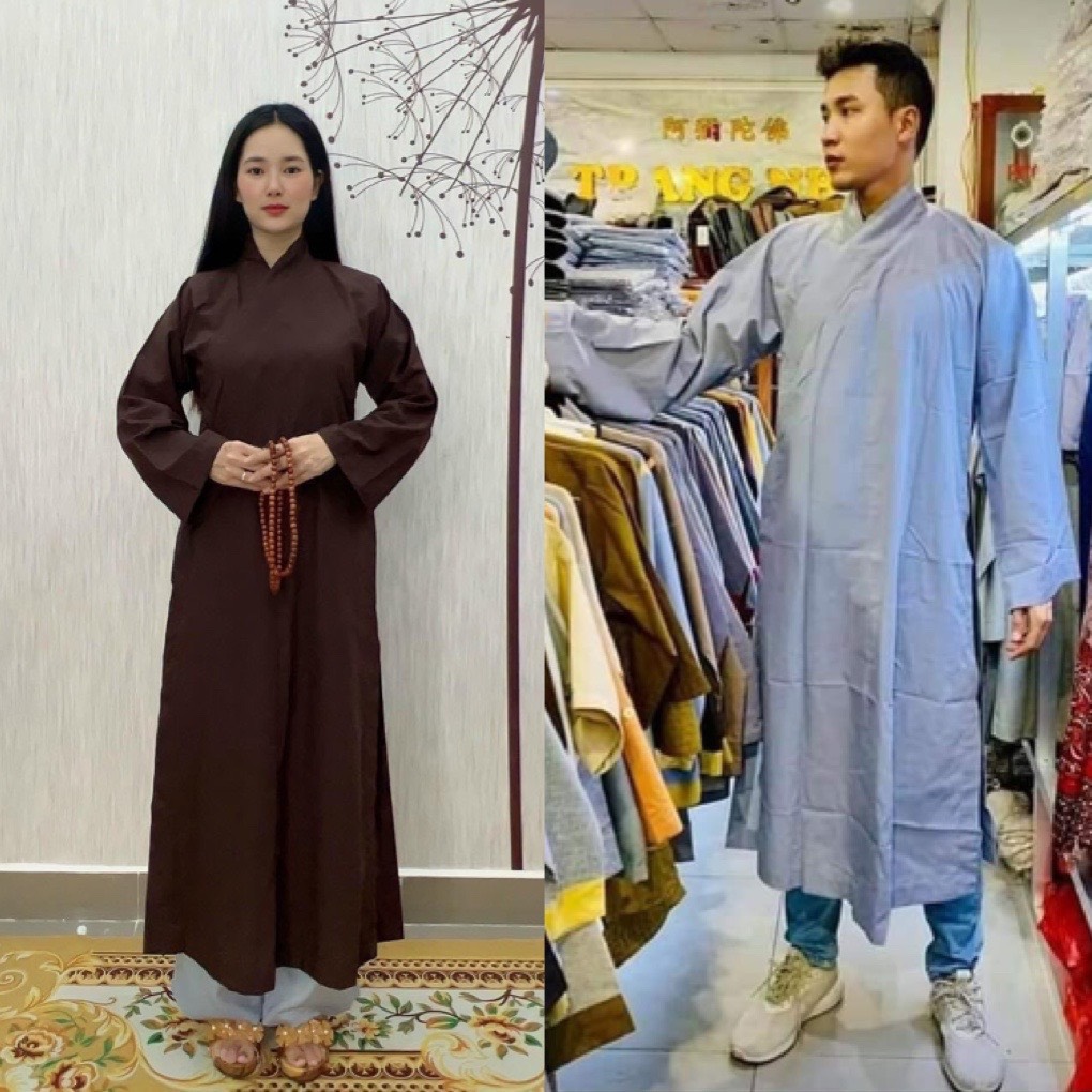 áo tràng vải silk - dành cho phật tử