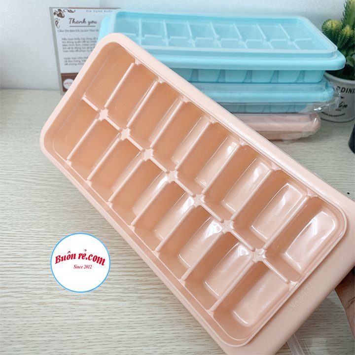 (SALE LỚN) [ĐỒ LÀM ĐÁ] VỈ ĐÁ NẮP 16 VIÊN VIỆT NHẬT PLASTIC (Mã 6934)-HÀNG ĐẸP