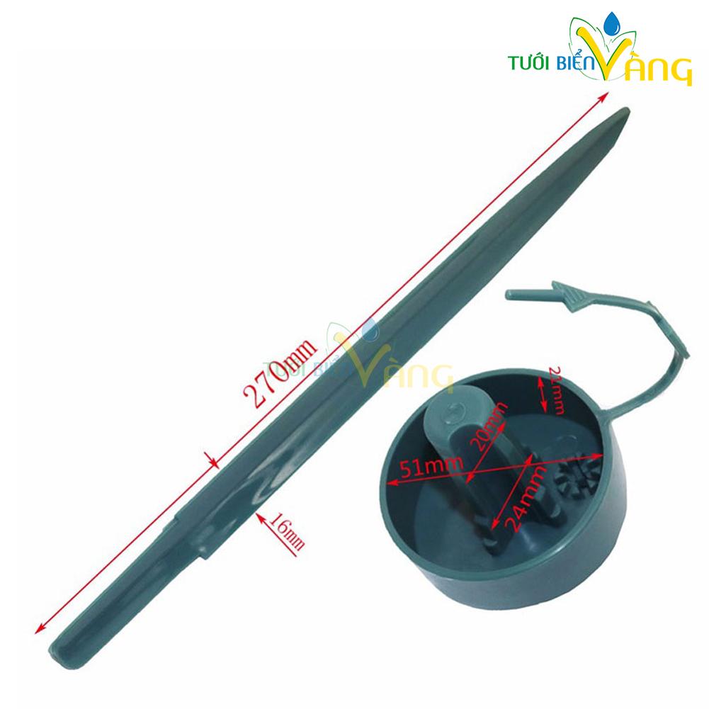 Que cắm tưới nhỏ giọt lắp chai nước - 10 bộ
