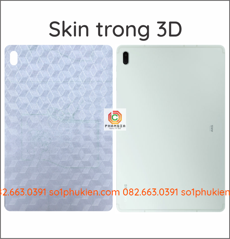 Miếng dán mặt lưng skin carbon Samsung Tab S7 FE