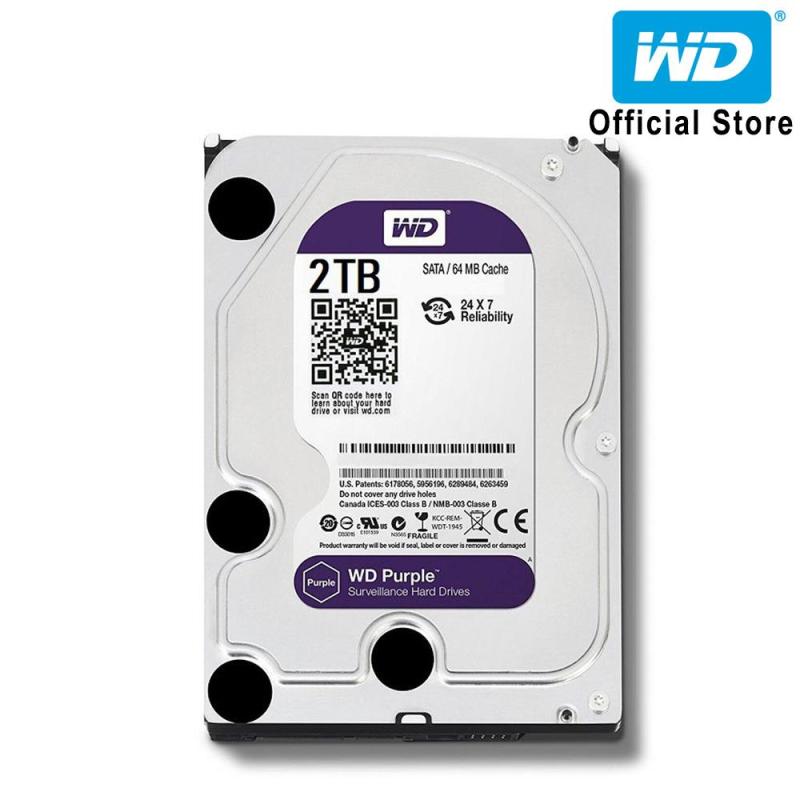 Bảng giá Ổ cứng HDD WD Purple 2TB 3.5 inch SATA III 64MB Cache 5400rpm WD20PURZ Phong Vũ