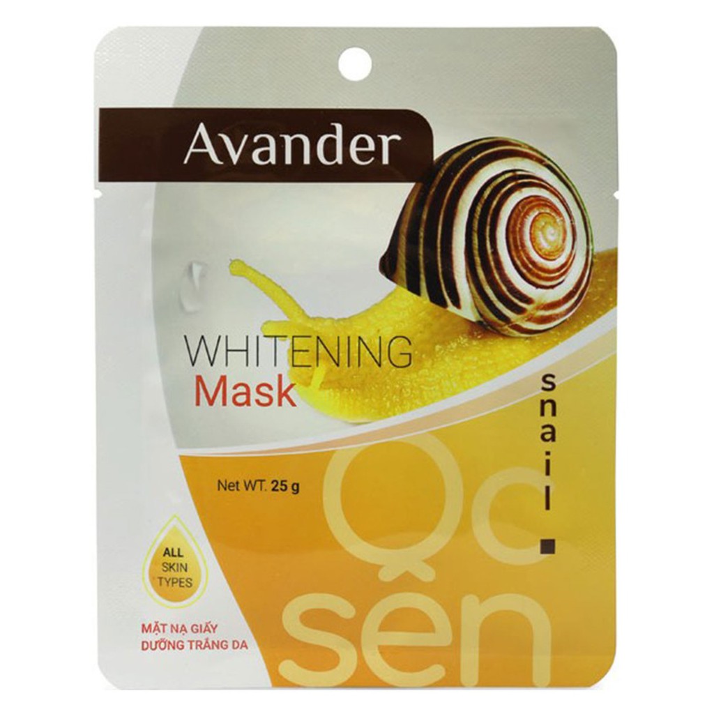 Mặt Nạ Dưỡng Sáng Da Avander Whitening Mask 25g Hasaki Sản phẩm chính hãng
