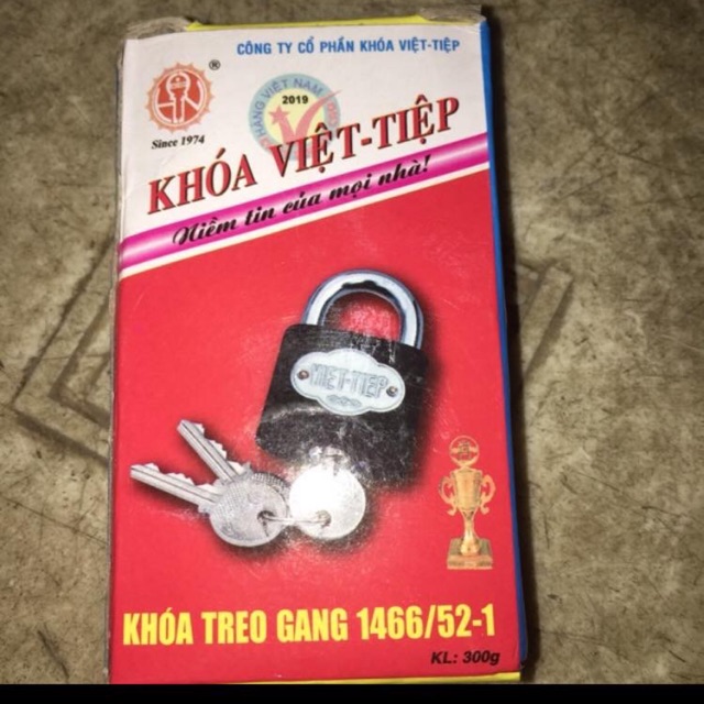 Khoá việt tiệp 1466/52-1 bấm
