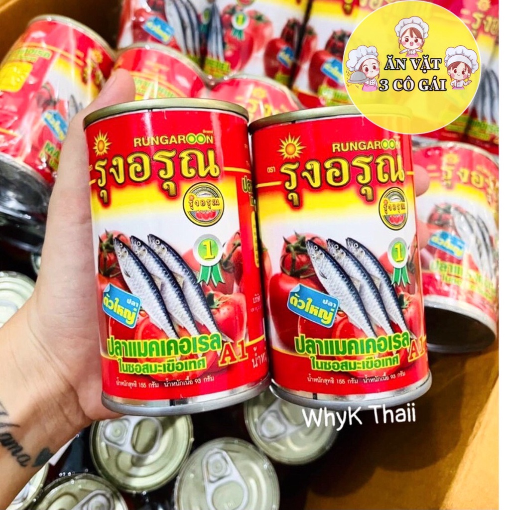 Cá Mòi Sốt Cà RUNGAROON Đóng Hộp Thái Lan