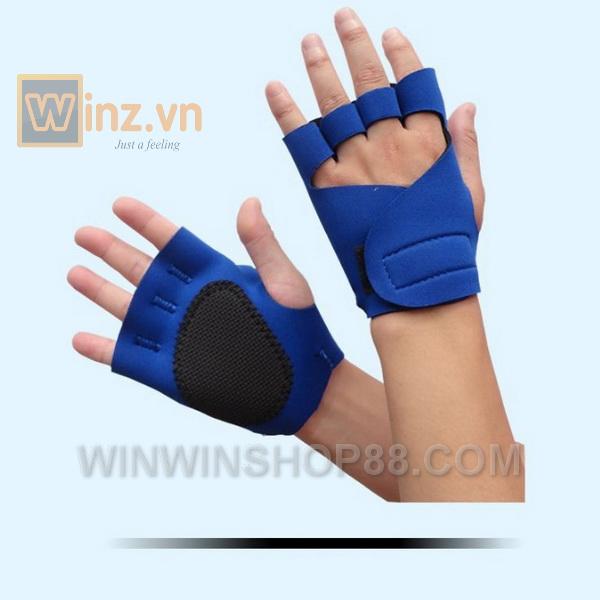 [HCM]Găng tay tập gym GT44 (Màu Xanh Dương)