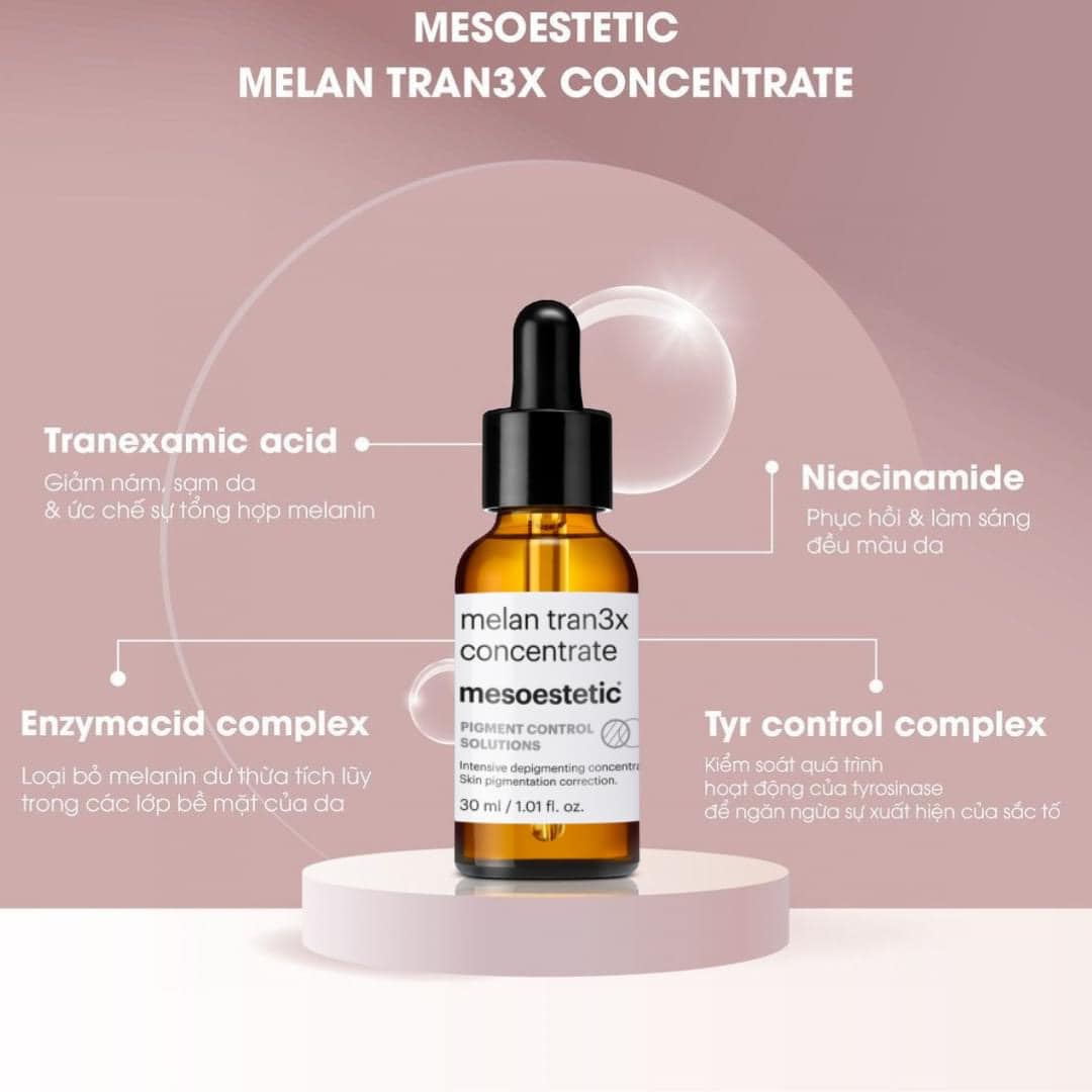 Serum Giảm Nám, Dưỡng Trắng Chuyên Sâu Mesoestetic Melan Tran3x