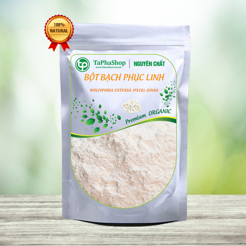 [HOT] Bột bạch phục linh nguyên chất 500g - Thảo Dược Tấn Phát