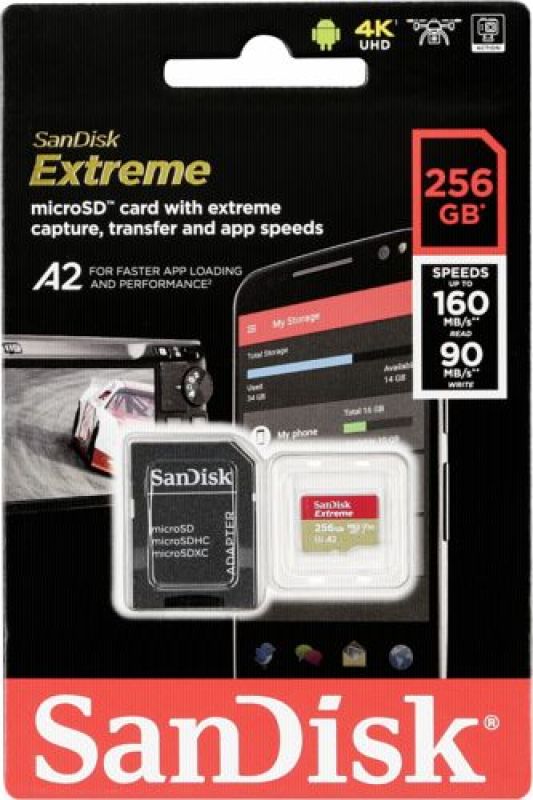 [Xả Kho]  Thẻ nhớ MicroSDXC Samsung Evo Plus 256GB UHS-I U3 4K 100MB/s kèm Adapter - box Anh (Đỏ) - Hàng Chính Hãng