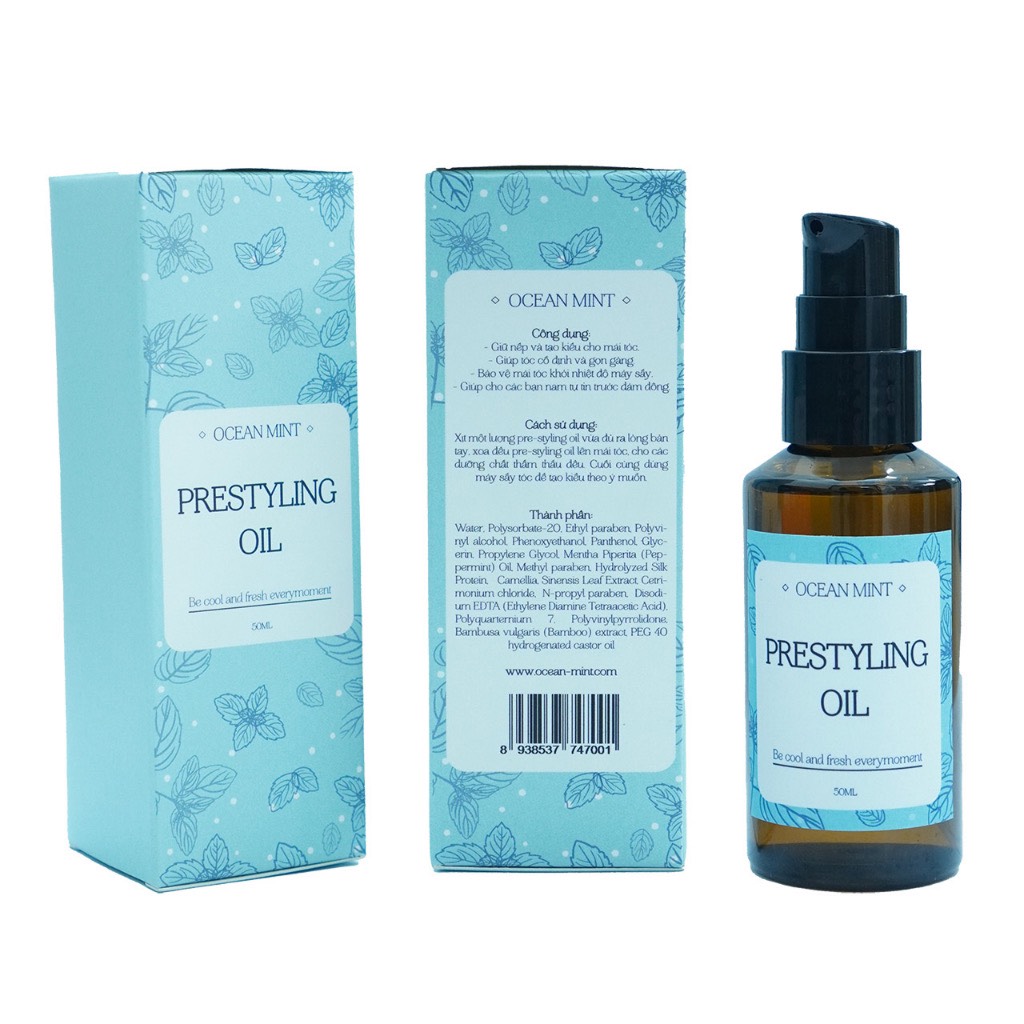 Ocean Mint Pre Styling Oil 50ml - 150ml