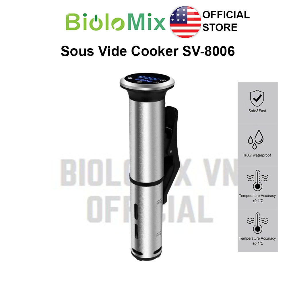 [HCM] Sous vide Máy nấu chậm BioloMix SV-8006 màn hình điều khiển chính xác kỹ thuật số LED