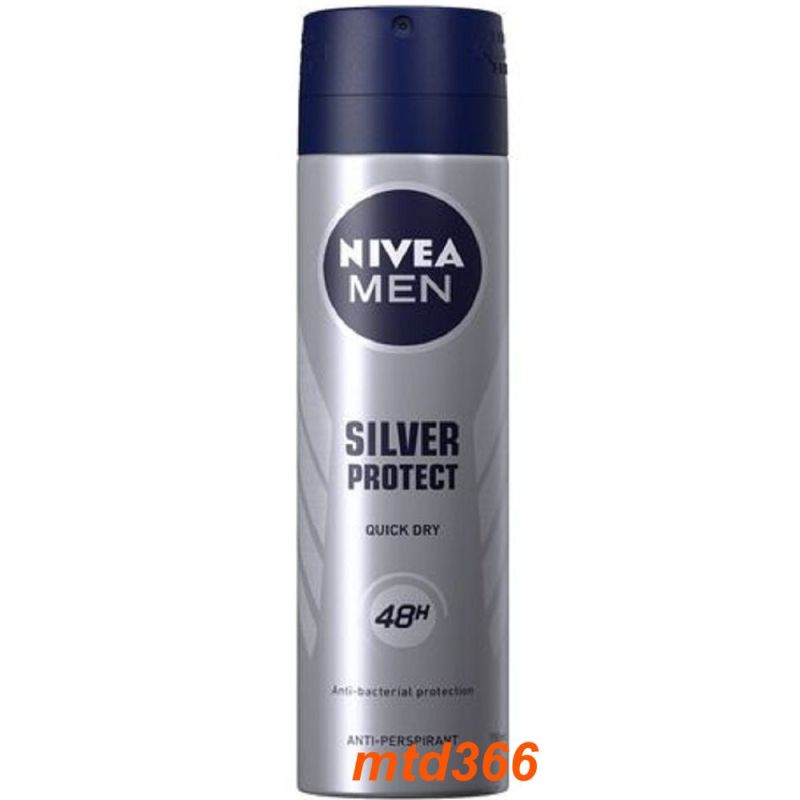 Xịt Khử Mùi Cho Nam 150ml Nivea Phân Tử Bạc (Silver Protect) giá rẻ