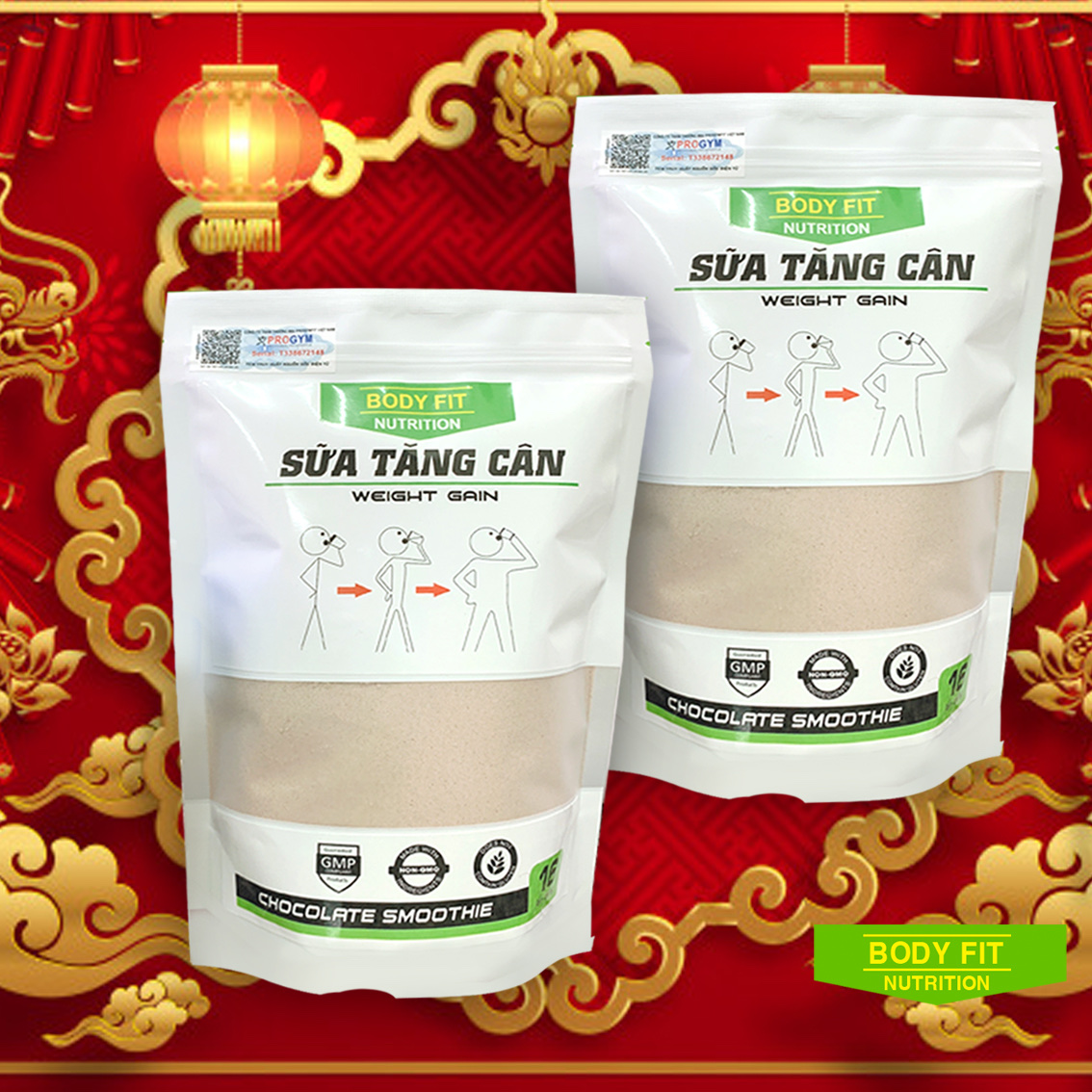COMBO 2 túi Sữa Tăng Cân BodyFit - Weight Gain