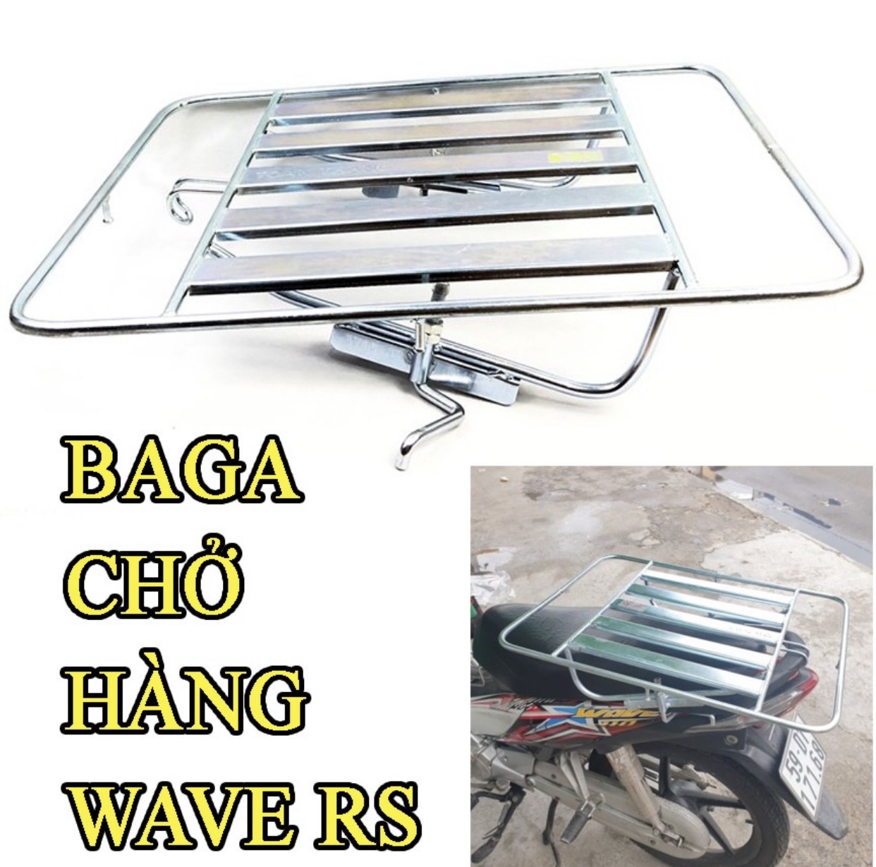Baga chở hàng dành cho xe wave , Wave Rs, Dream , sirius (sỉ& lẻ)