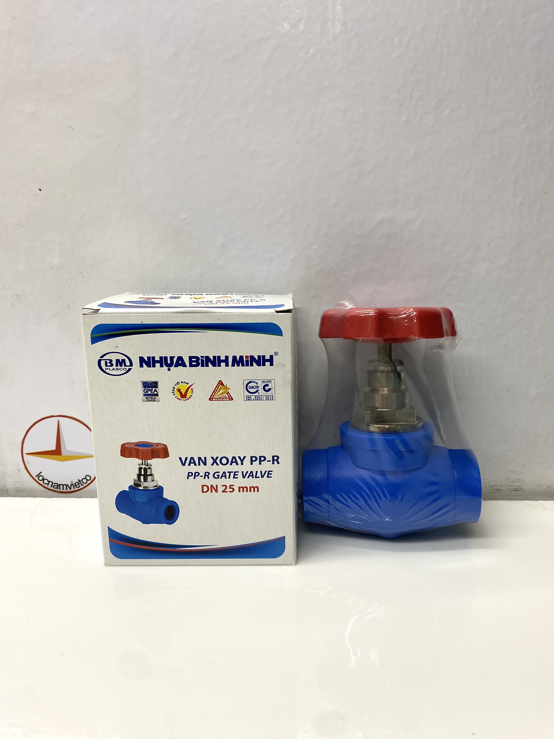 Van xoay 25 nhựa PPR Bình Minh, van nước nóng lạnh