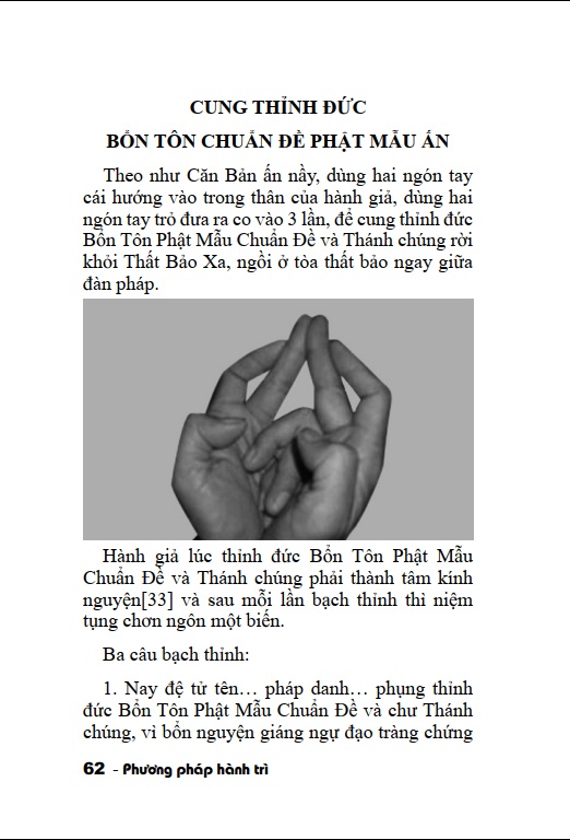 Sách Phương Pháp Hành Trì Chuẩn Đề Đà La Ni