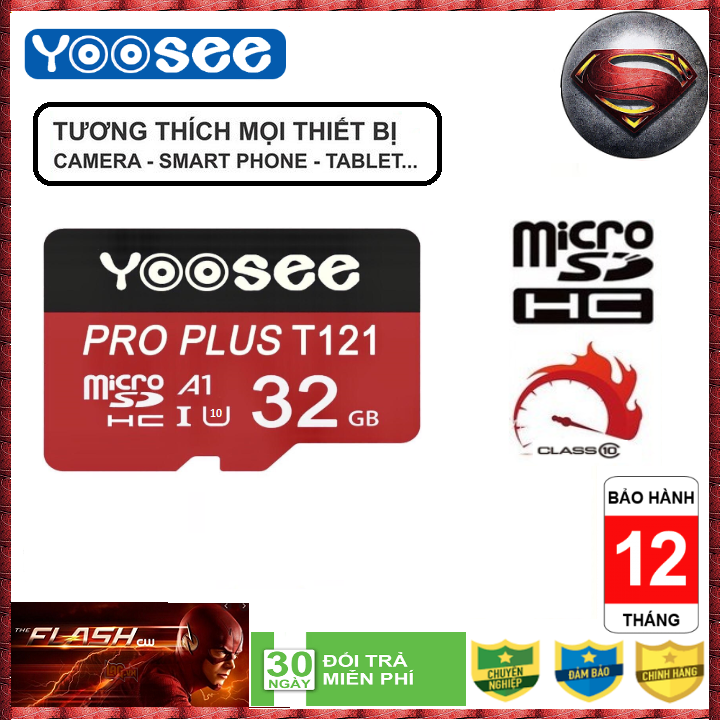 Thẻ nhớ YOOSEE MicroSDHC 32G Class 10 chuyên dụng cho Camera