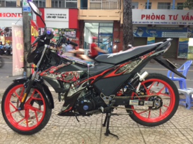 Tem Samurai Satria ( Raider ) Rời Xe Đen - Tem Đỏ