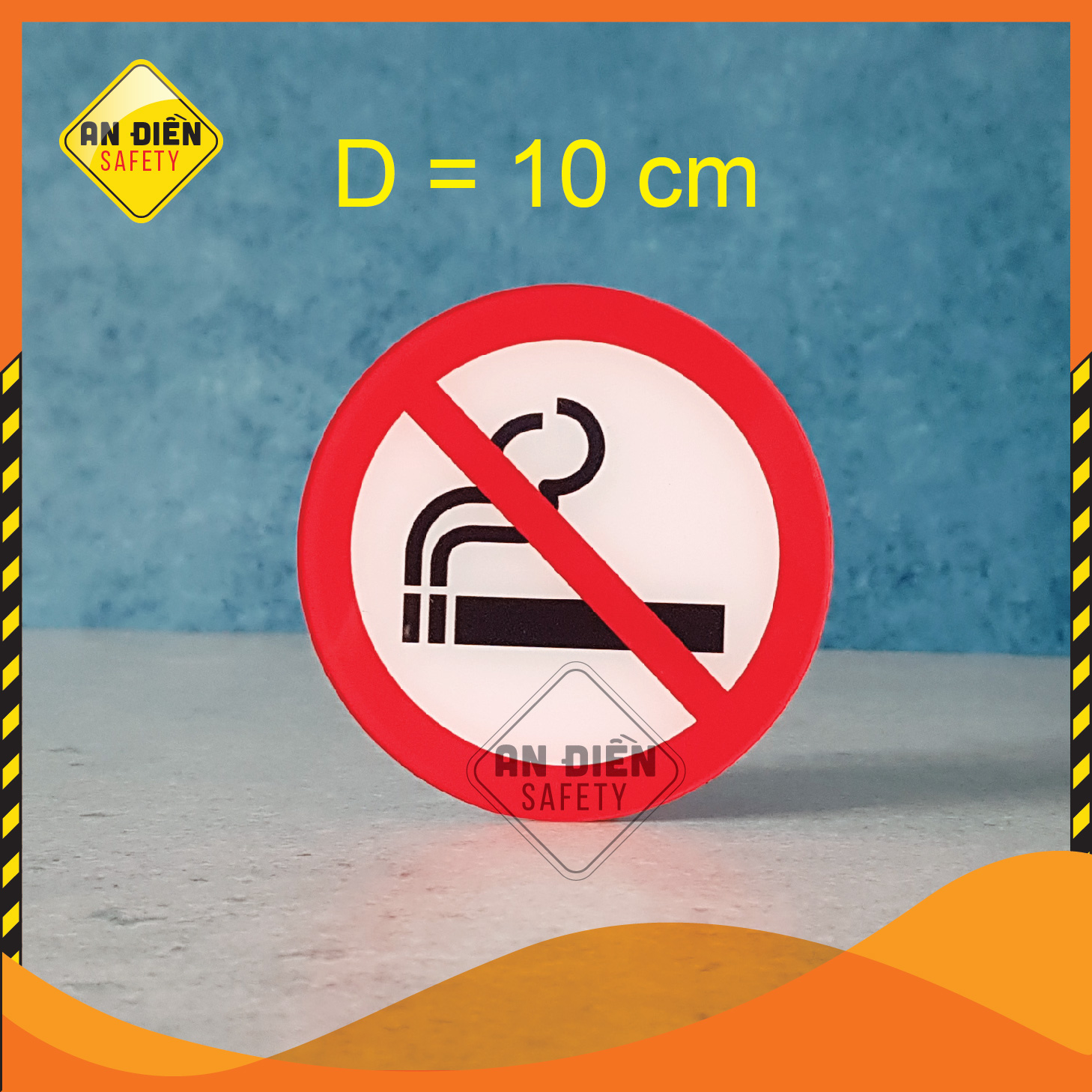 Signage security Fill Safety-Sea Mica high grade no smoking ban smoking gift wall stickers glue 3m
