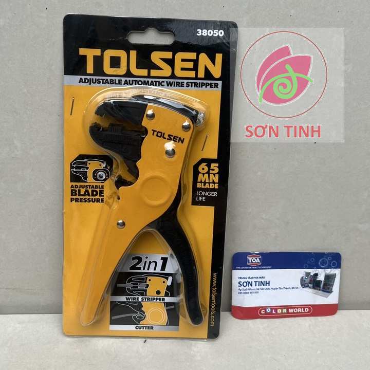 Kềm tuốt dây tolsen 38050 dùng để cắt, tuốt dây điện