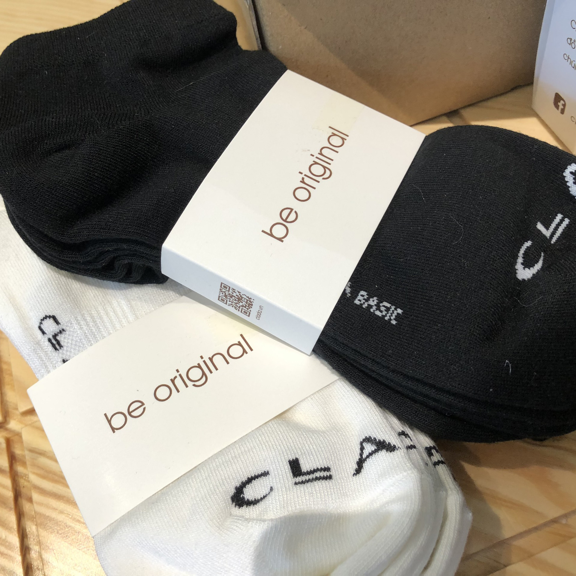 Tất lười COTTON SỢI TRE nam nữ basic chính hãng CLADA