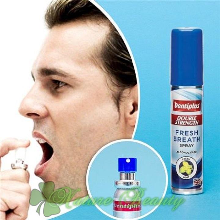 [HCM]Chai Xịt Thơm Miệng Dentiplus 25ml Hiệu Quả Gấp Đôi giúp diệt khuẩn làm sạch và thơm miệng mang lại hơi thở tinh khiết ngăn ngừa hôi miệng sau khi ăn