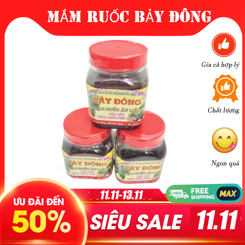 [HCM]Combo 3 hû mắm ruốc  Bảy Ðông nhỏ
