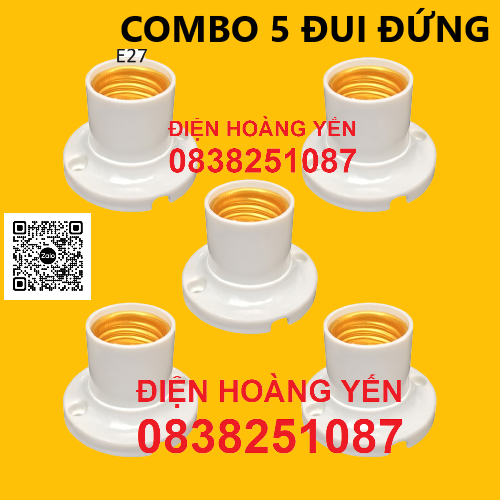 [HCM]5 Đui đèn xéo tiêu chuẩn gắn tường E27