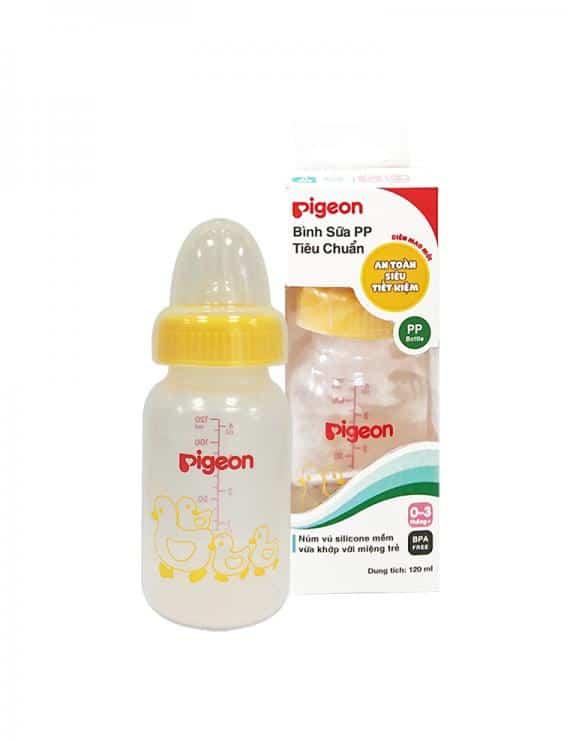 Bình sữa pigeon cổ hẹp pp tiêu chuẩn 120ml