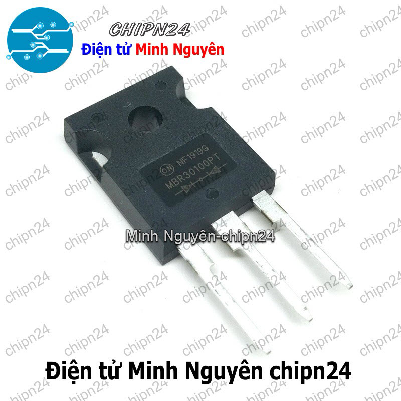 [1 con] (DIP) Diode MBR30100PT TO-247 30A 100V (MBR30100 30100) [Diode Schottky] - HH005191