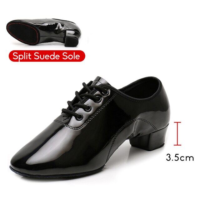 Giày khiêu vũ latin cho nam giày khiêu vũ hiện đại giày tango cho nam giày thể thao khiêu vũ màu đen giày jazz gót 3.5cm94