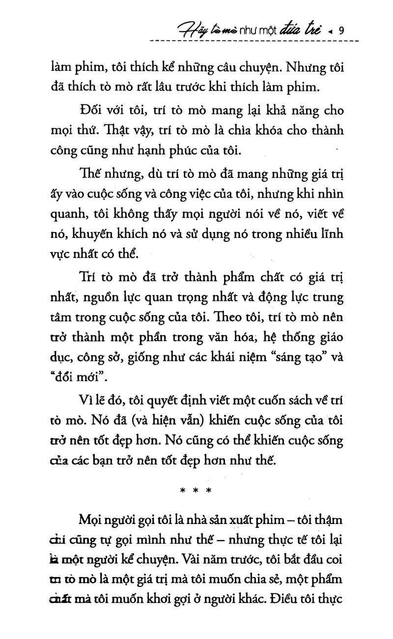 Hãy tò mò như một đứa trẻ