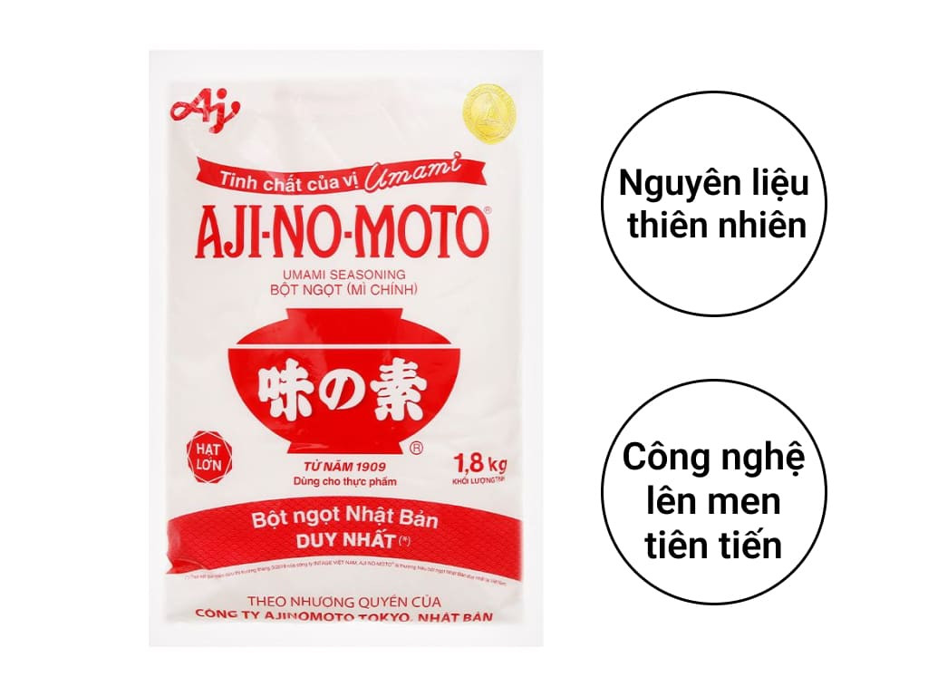 Bột ngọt hạt lớn Ajinomoto gói 1.8kg