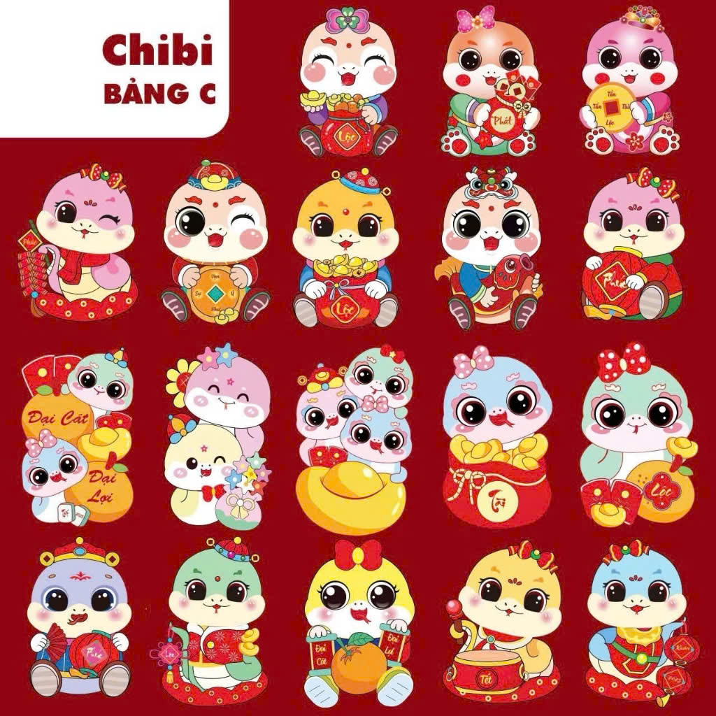 Bao Lì Xì Chibi Siêu Cute 2025