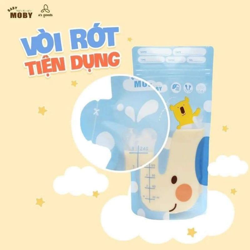 Moby - Túi Trữ Sữa Thái Lan - dung tích 150ML & 240ML