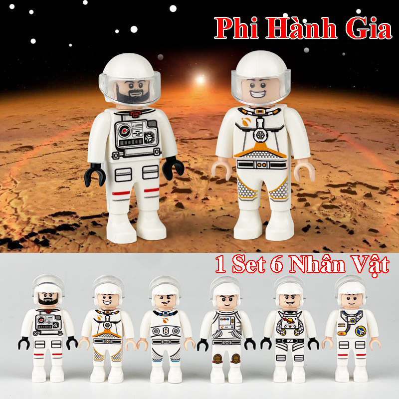 [Hoàn Tiền 10%]Minifigure Phi Hành Gia, Lính Swat