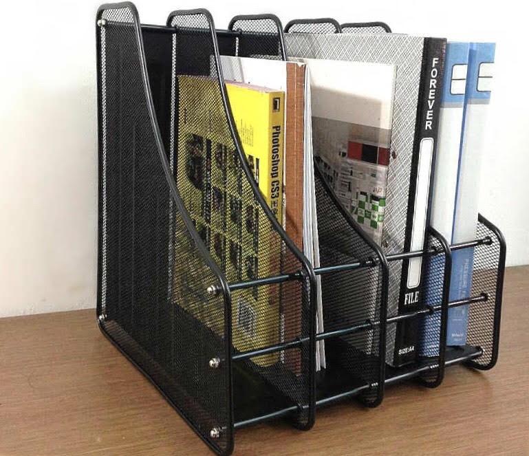 Khay đứng để hồ sơ,tài liệu 4 ngăn văn phòng bằng kim loại vô cùng chắc chắn bền đẹp - DMA store