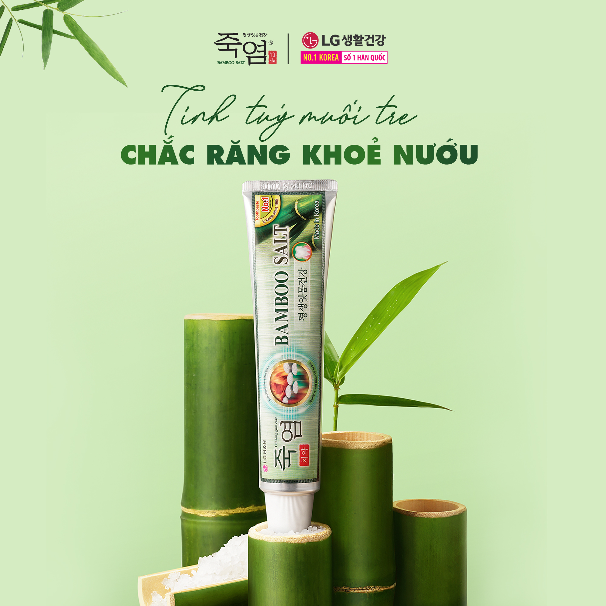 [LG Daily Beauty Official] Kem đánh răng Bamboo Salt Muối Tre 140g