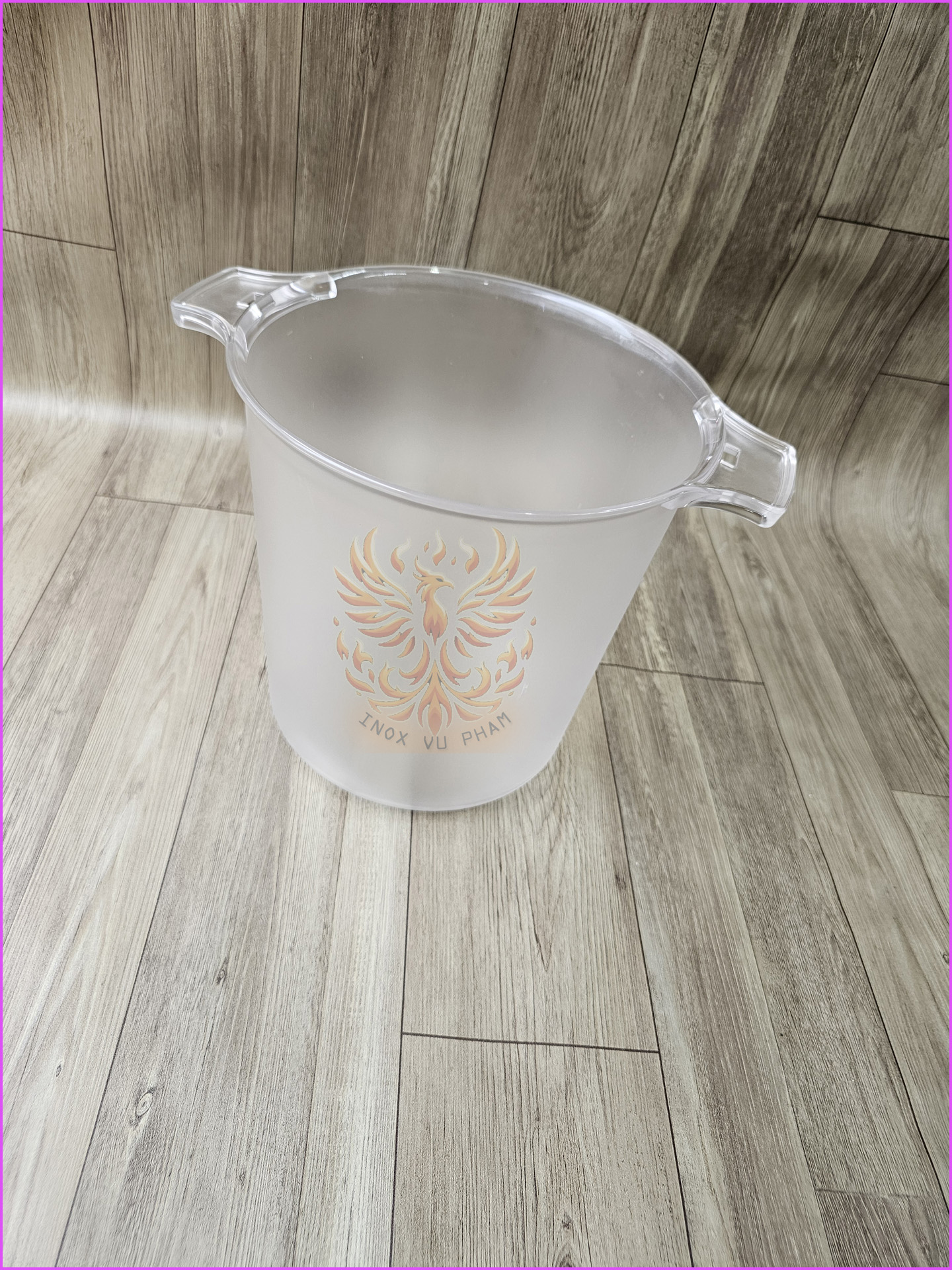 XÔ NHỰA MICA ƯỚP BIA,RƯỢU VANG,ĐỰNG ĐÁ (HÌNH TRÒN) (Ảnh thật shop tự chụp)