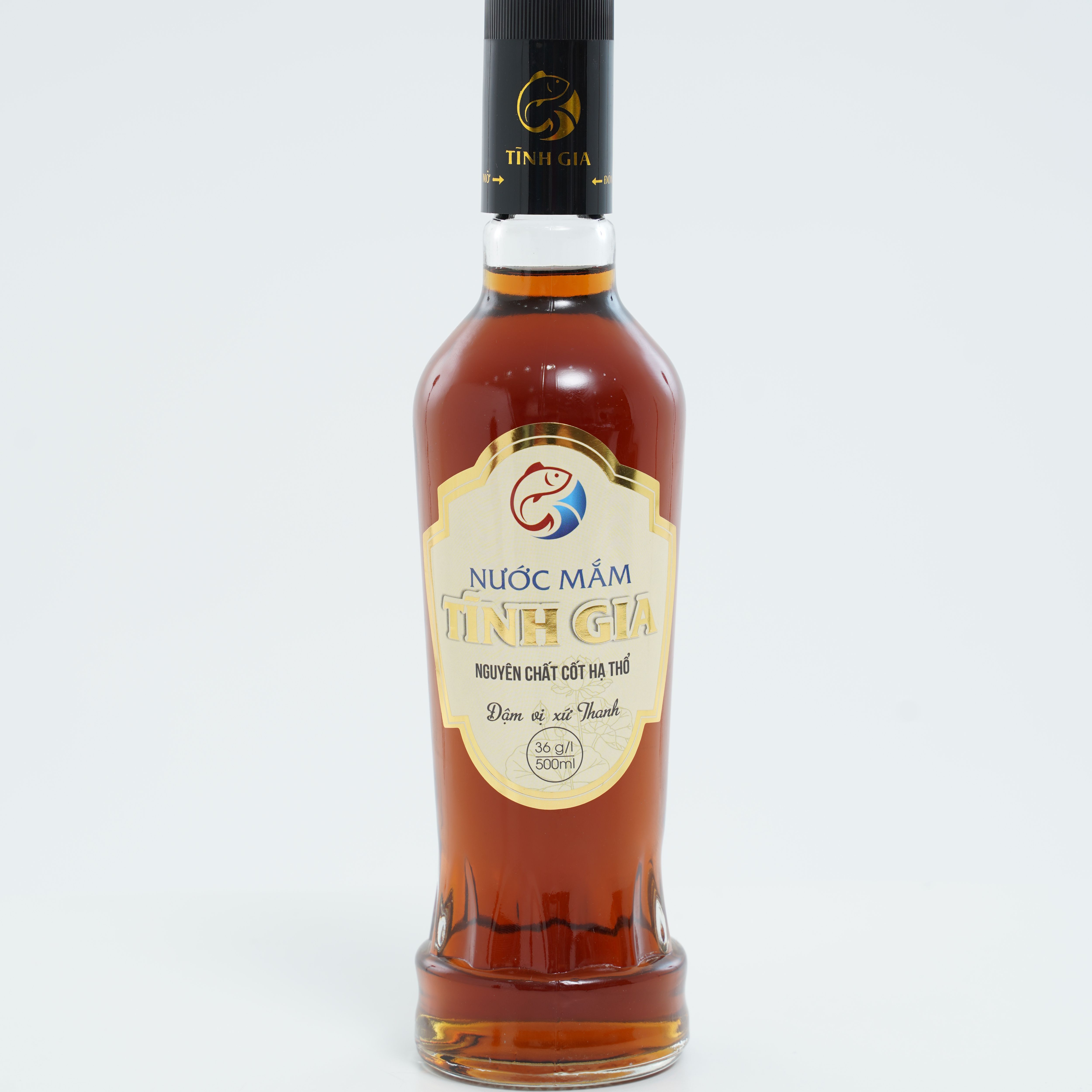 Nước mắm cá cơm hạ thổ Tĩnh Gia - Độ đạm 36 thủy tinh 500ml